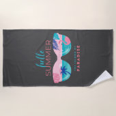 Hallo Sommerparadies Strandtuch (Vorderseite)