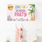 Hallo Sommerparty-Streifen Banner (Insitu)