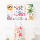 Hallo Sommerparty-Streifen Banner (Insitu)