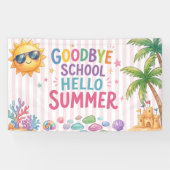 Hallo Sommerparty-Streifen Banner (Horizontal)