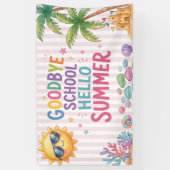 Hallo Sommerparty-Streifen Banner (Vertikal)