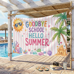 Hallo Sommerparty-Streifen Banner