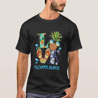 Hallo Sommerpause Letzten Schultag Krankenschweste T-Shirt