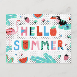 Hallo Sommerpostkarten Postkarte