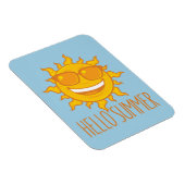 Hallo Sommersonne mit Sonnenbrille Magnet (Rechte Seite)