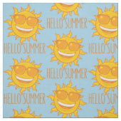 Hallo Sommersonne mit Sonnenbrille Stoff (Muster)