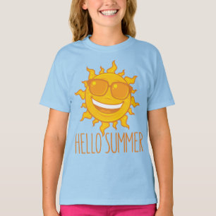 Hallo Sommersonne mit Sonnenbrille T-Shirt