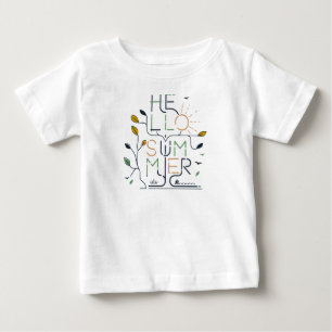 HALLO SOMMERSTIMMUNG – Minimal Monoline Baby T-shirt