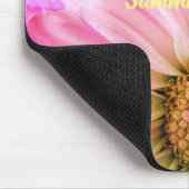 Hallo Sommertext mit Blume Mousepad (Ecke)