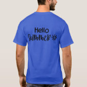 Hallo Sommertypografie T-Shirt (Rückseite)