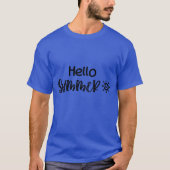Hallo Sommertypografie T-Shirt (Vorderseite)