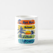 Hallo Sommerurlaub Bye Bye Schule Hallo Pool Vi Kaffeetasse (Mittel)