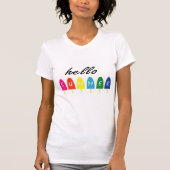 Hallo Sommerurlaub Eiscreme Popsicle Ice Lolly T-Shirt (Vorderseite)