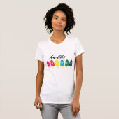 Hallo Sommerurlaub Eiscreme Popsicle Ice Lolly T-Shirt (Vorne ganz)