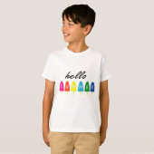 Hallo Sommerurlaub Eiscreme Popsicle Ice Lolly T-Shirt (Vorne ganz)