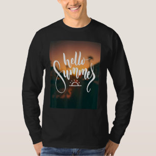 Hallo Sommerurlaub Eiscreme Sonnenstrand Männer Ki T-Shirt