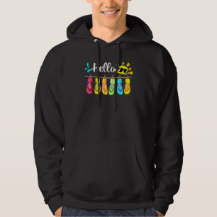Hallo Sommerurlaub Flip Flops Aloha Hawaii Strand Hoodie