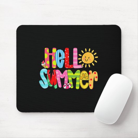 Hallo Sommerurlaub Ice Mousepad (Mit Mouse)