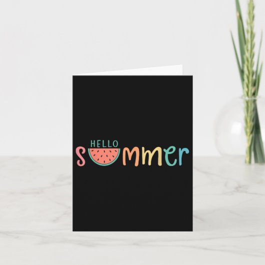 Hallo Sommerurlaub Watermelon Geschenk Karte (Vorderseite)