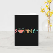 Hallo Sommerurlaub Watermelon Geschenk Karte (Gelbe Blume)
