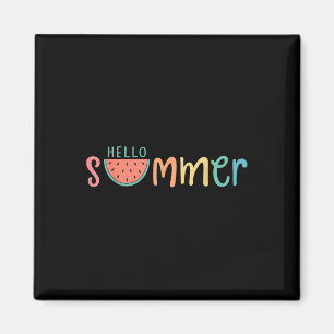 Hallo Sommerurlaub Watermelon Geschenk Magnet