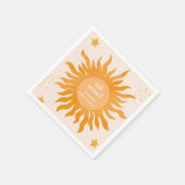 Hallo Sonne boho Aquarell Sun Baby Dusche Serviette (Ecke)