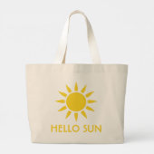 Hallo Sonne Jumbo Stoffbeutel (Rückseite)