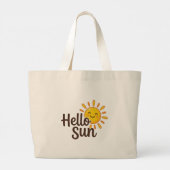 Hallo Sonne Jumbo Stoffbeutel (Rückseite)