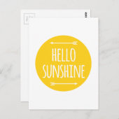 Hallo Sonne Postkarte (Vorne/Hinten)