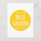 Hallo Sonne Postkarte (Vorderseite)