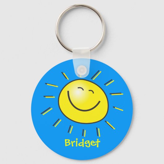 Hallo Sonne Schlüsselanhänger (Vorderseite)