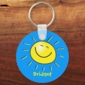 Hallo Sonne Schlüsselanhänger (Vorderseite)