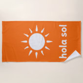 Hallo Sonne Strandtuch (Vorderseite)