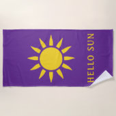 Hallo Sonne Strandtuch (Vorderseite)