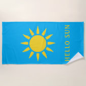 Hallo Sonne Strandtuch (Vorderseite)