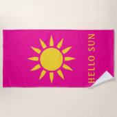 Hallo Sonne Strandtuch (Vorderseite)