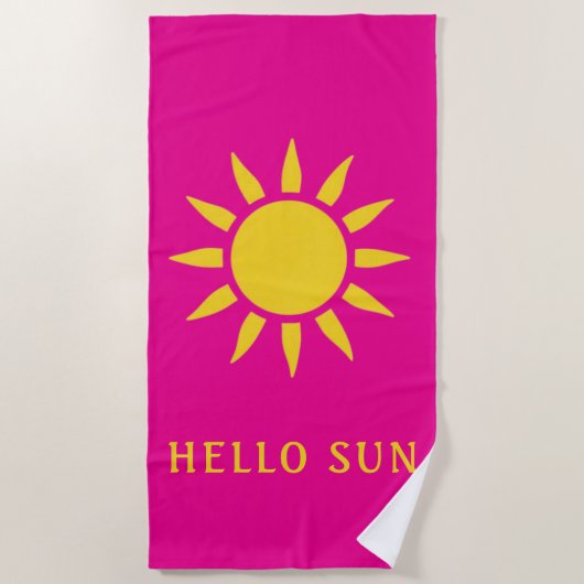 Hallo Sonne Strandtuch (Vorderseite)