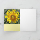 Hallo Sonnenblume Karte (Innenseite)