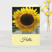 Hallo Sonnenblume Karte (Gelbe Blume)