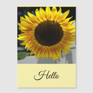 Hallo Sonnenblume Magnetkarte