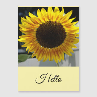 Hallo Sonnenblume Magnetkarte
