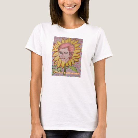 Hallo Sonnenblume T-Shirt (Vorderseite)