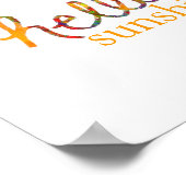 Hallo Sonnenbrille Poster mit Schmetterling Foto A (Ecke)