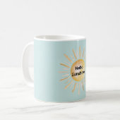 Hallo Sonnenschein Blauer Himmel Kaffeetasse (Vorderseite Links)