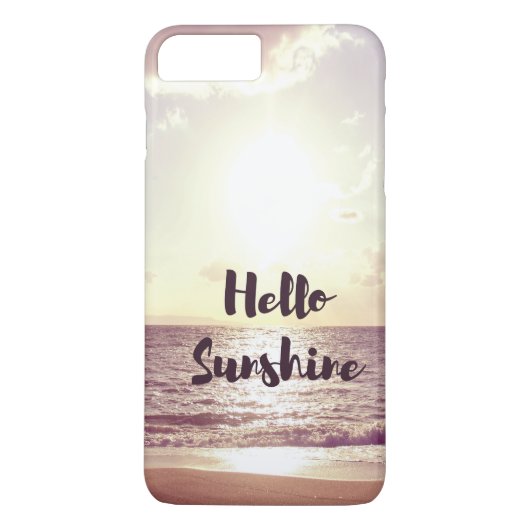 "Hallo Sonnenschein-" Foto-Zitat Case-Mate iPhone Hülle (Rückseite)