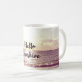 "Hallo Sonnenschein-" Foto-Zitat Kaffeetasse (VorderseiteRechts)