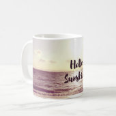 "Hallo Sonnenschein-" Foto-Zitat Kaffeetasse (Vorderseite Links)