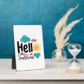 Hallo Sonnenschein Fotoplatte (Seite)