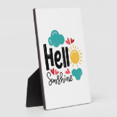 Hallo Sonnenschein Fotoplatte (Seite)