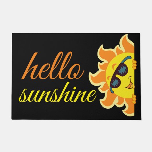 Hallo Sonnenschein Fußmatte (Vorderseite)